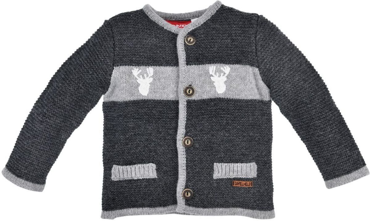 Bondi Vest in folklorestijl Kinderen, met knopen in hoorn-look