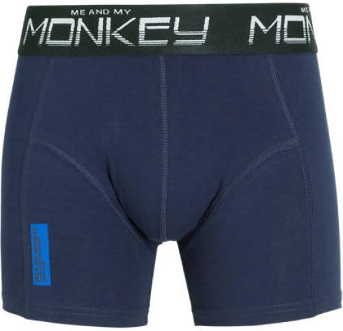 Me & My Monkey boxershort - set van 3 blauw