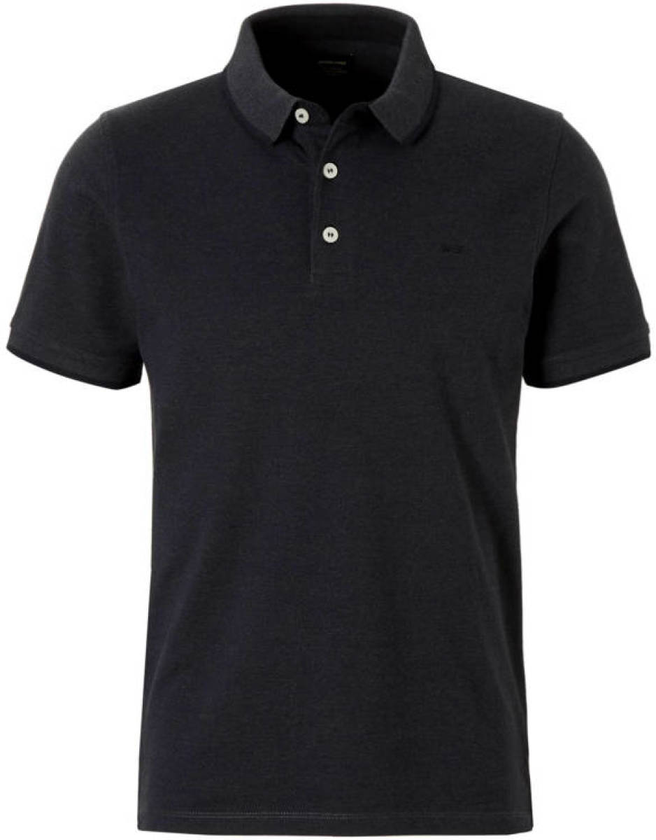 Jack & Jones ESSENTIALS slim fit polo donkergrijs