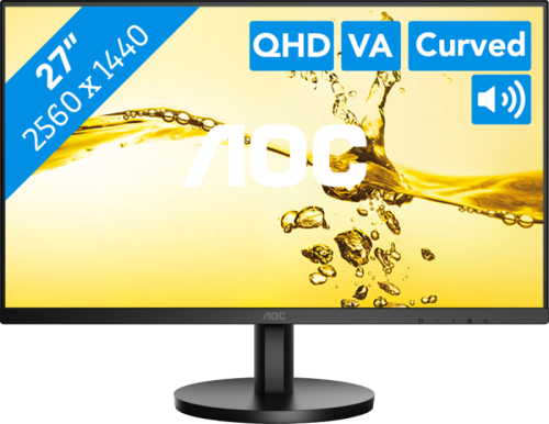 AOC Q27B3MA computer monitor 2560 x 1440 Pixels Zwart