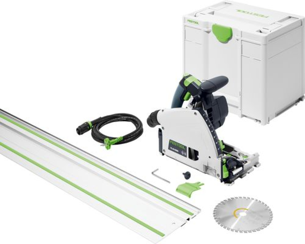Festool TS 60 KEBQ-Plus-FS Invalcirkelzaagmachine + geleiderail | 1500 W | In Systainer