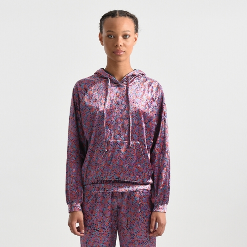 Lili Sidonio Bedrukte sweater met kap