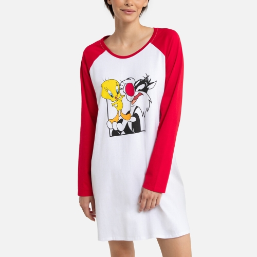 Looney Tunes Big T-shirt met lange mouwen Titi & Gros minet