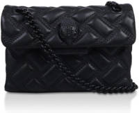 Kurt Geiger leren crossbody tas Mini Kensington Drench zwart
