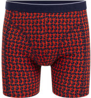 WE Fashion boxershort rood/donkerblauw