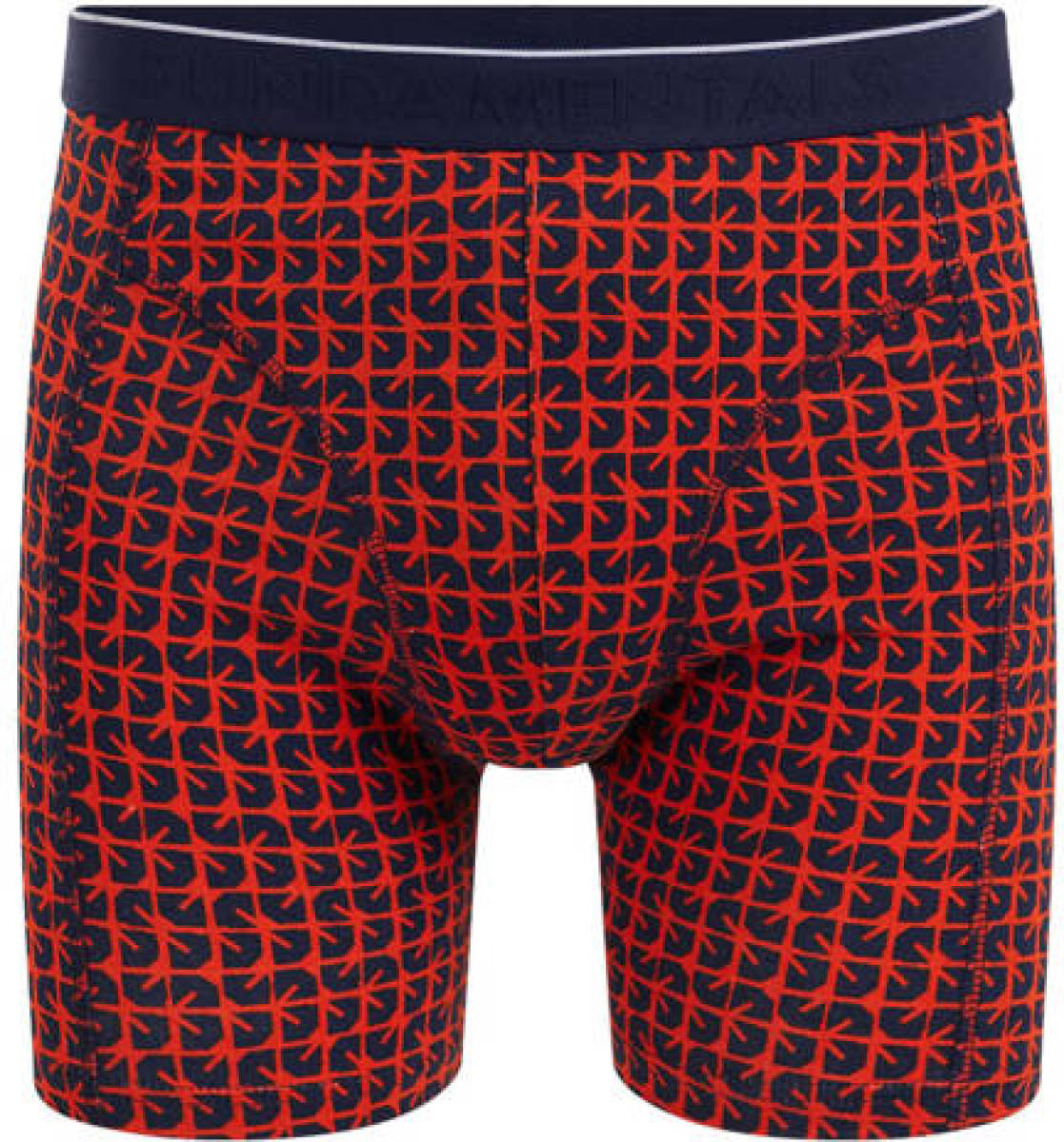 WE Fashion boxershort rood/donkerblauw