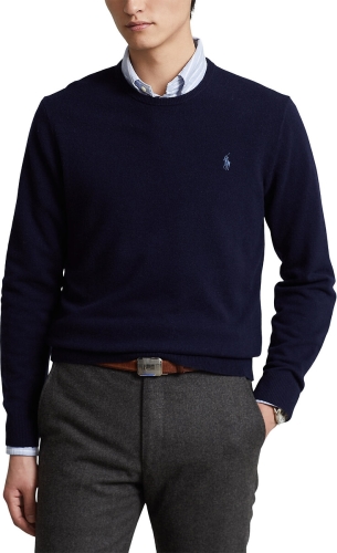 Polo ralph lauren Trui met ronde hals in wol, geborduurd logo