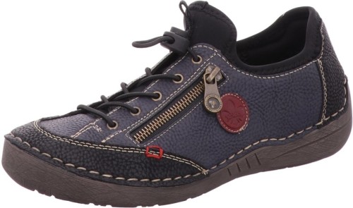 Instapper met sierrits Rieker Donkerblauw