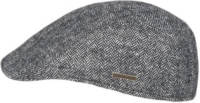 HATLAND flatcap Savas met visgraat structuur grijsblauw