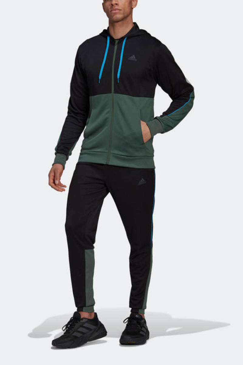 adidas Performance trainingspak zwart/groen