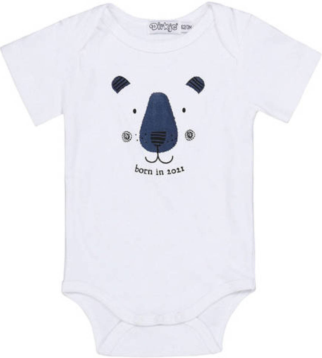 Dirkje romper met print wit