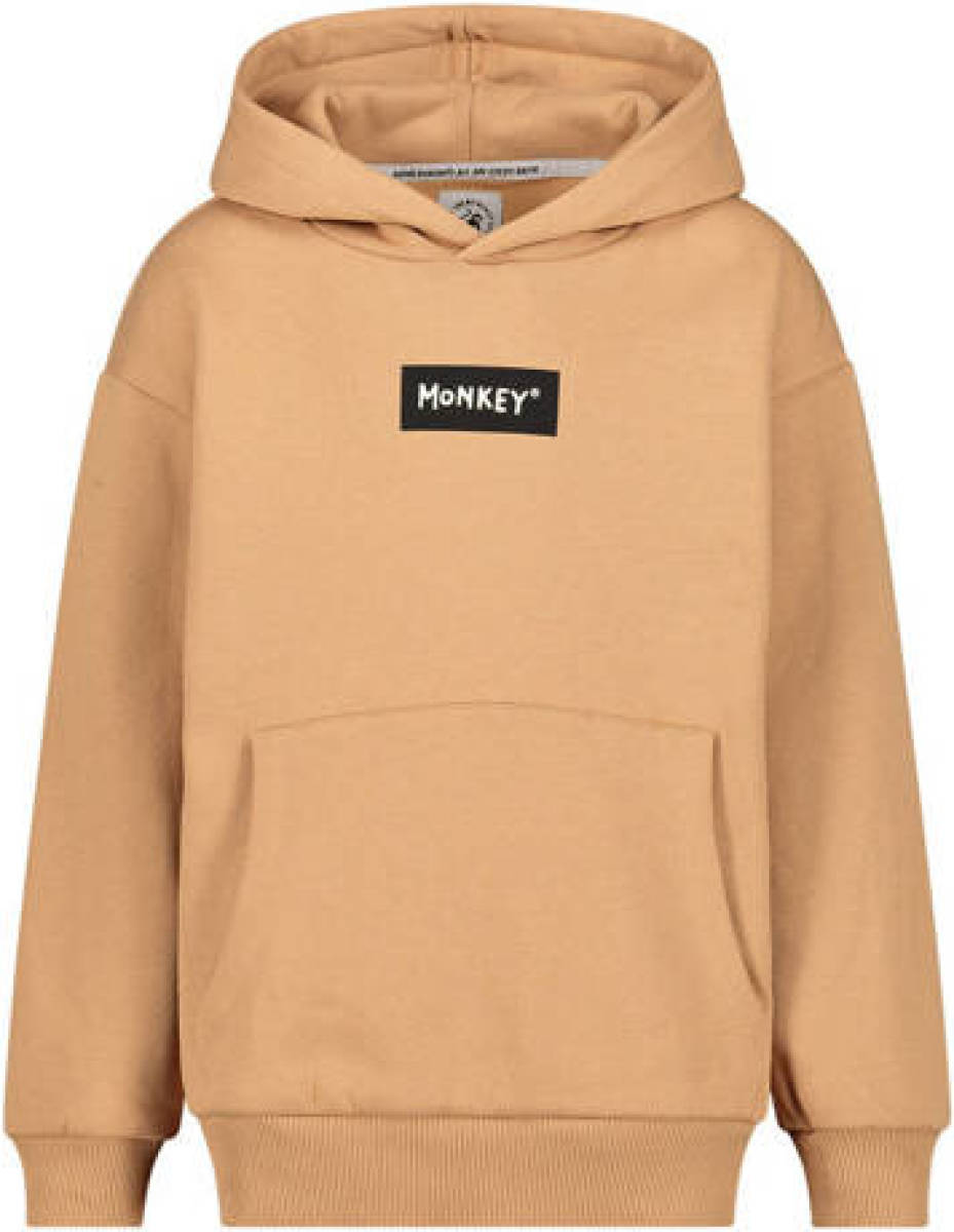 Me & My Monkey hoodie met logo zand