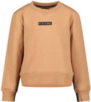 Me & My Monkey sweater met tekst bruin