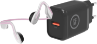 Shokz OpenMove Roze + BlueBuilt Oplader 18W