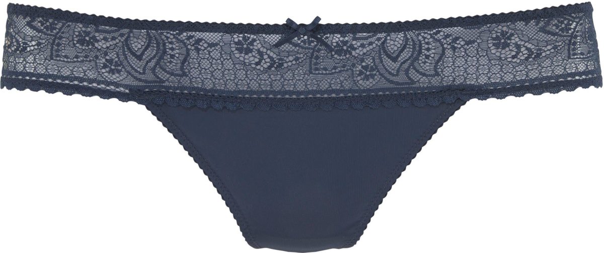 Lascana String met fijne kant in gebloemde look