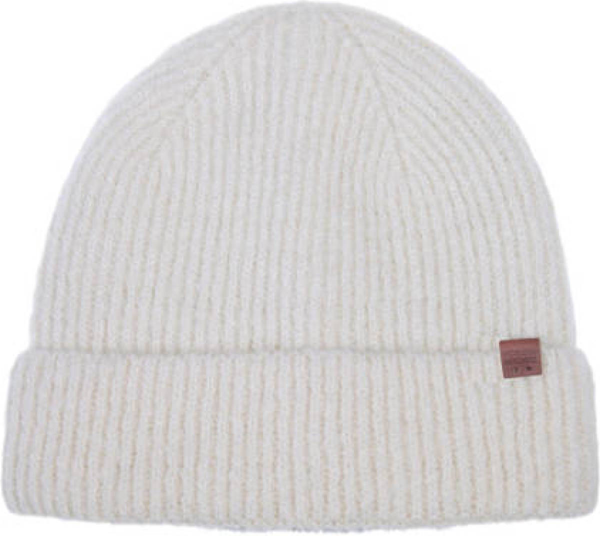 Bickley + Mitchell rib gebreide muts ecru