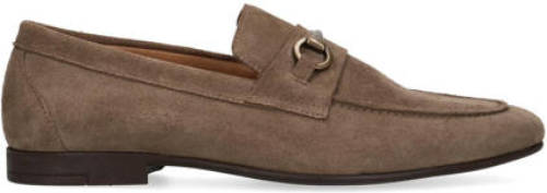 Manfield suede instapper taupe