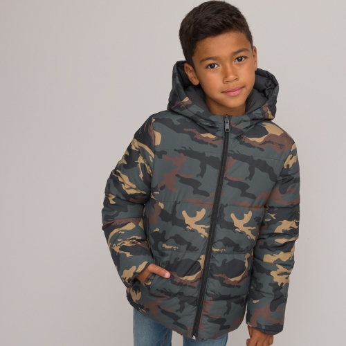 La Redoute Collections Warme omkeerbare donsjas met kap