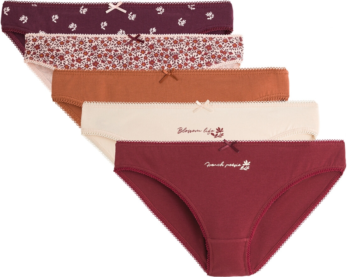 La Redoute Collections Set van 5 slips in katoen