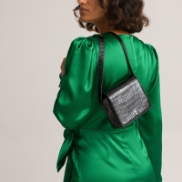 La Redoute Collections Tas met kroko effect, klein formaat