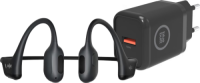 Shokz OpenRun Pro Zwart + BlueBuilt Oplader 18W