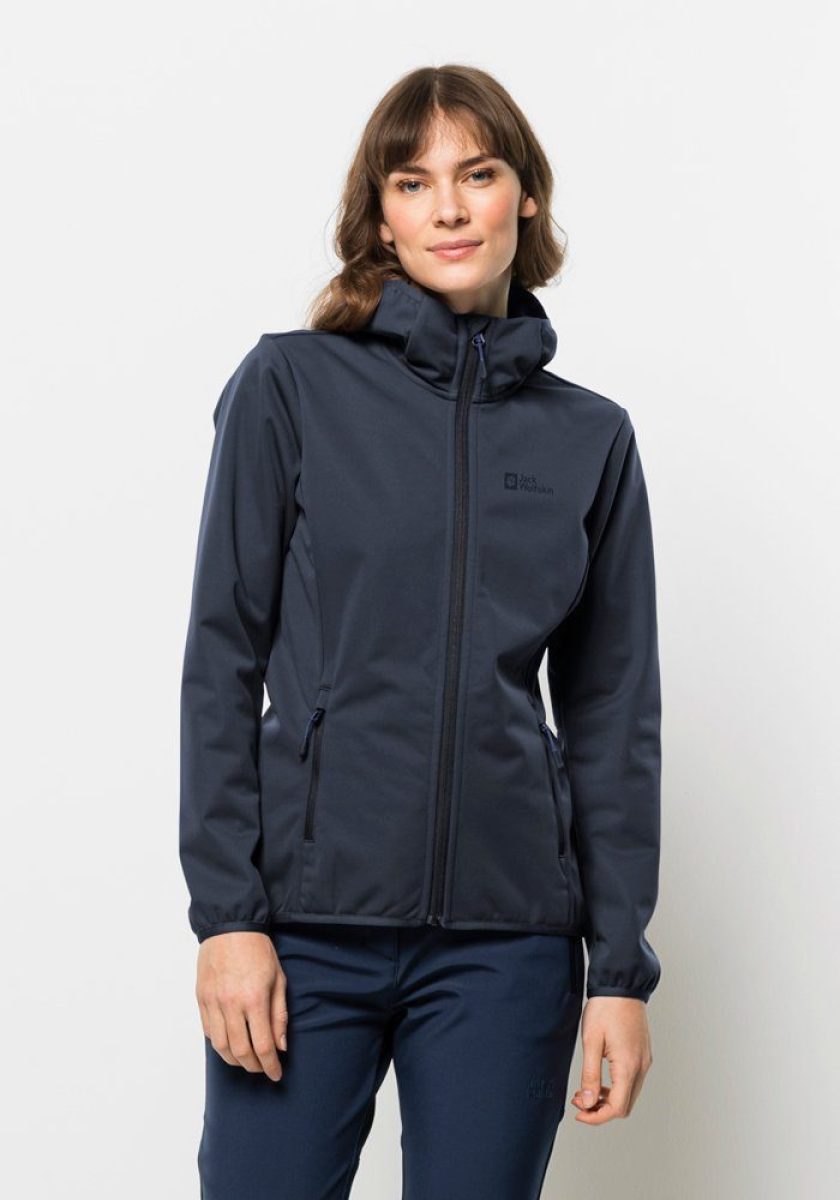 Jack Wolfskin Softshell-jack WINDHAIN HOODY W