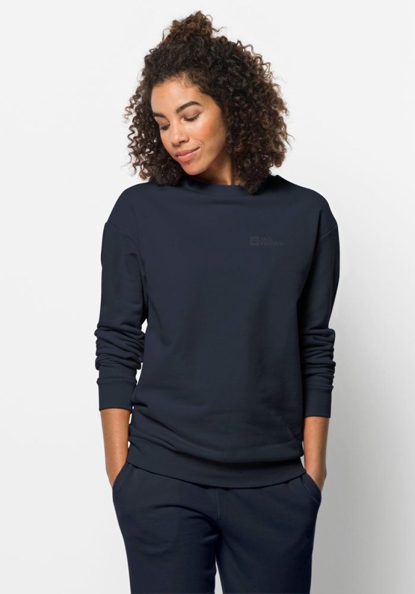 Jack Wolfskin Trui met ronde hals ESSENTIAL CREWNECK W