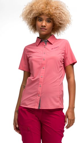 Maier Sports Functionele blouse Sinnes Tec WS/S Lichte, elastische trekkingblouse met zonnekraag
