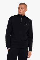 Fred Perry sweater met contrastbies black