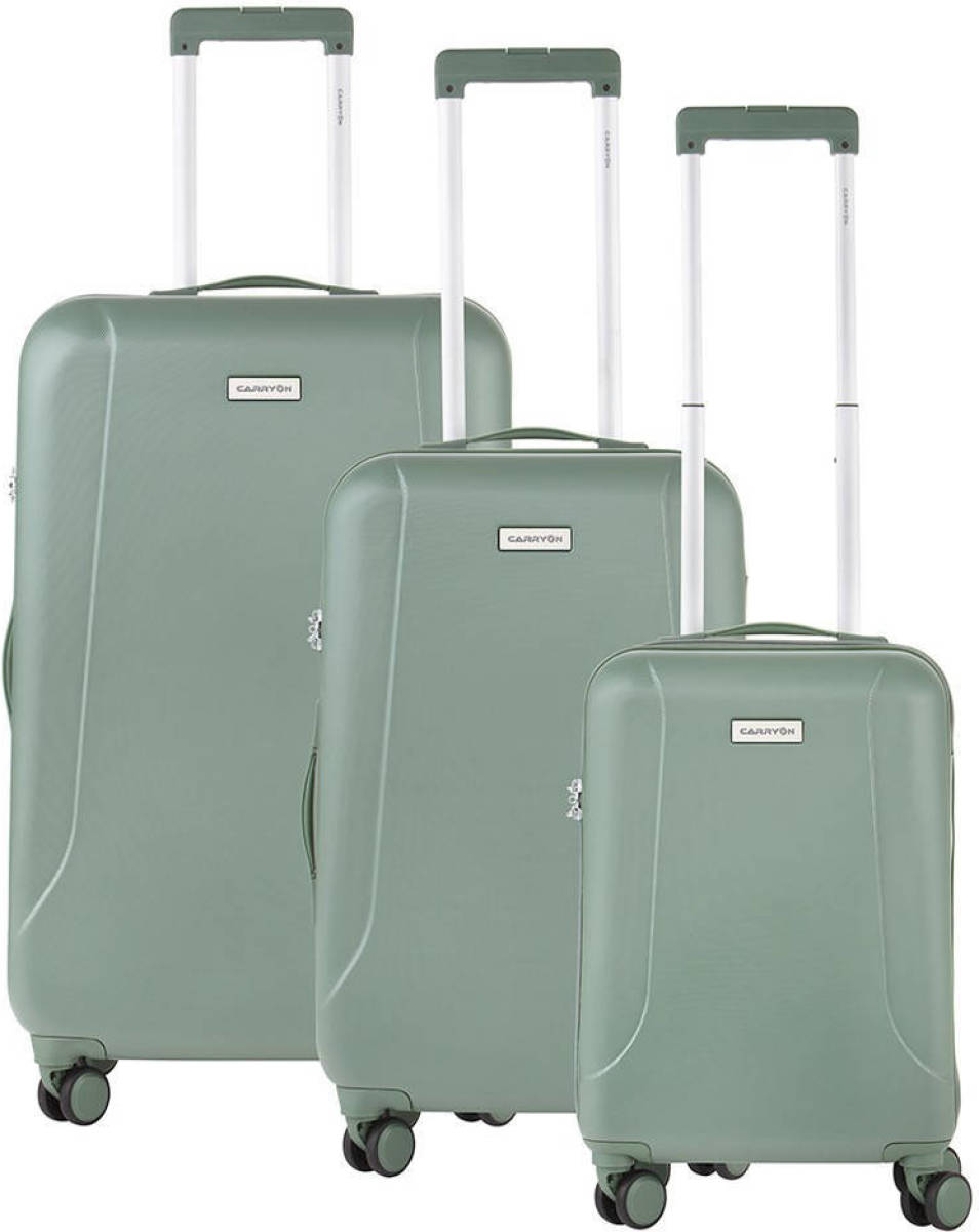 CarryOn Skyhopper Trolleyset 3pcs TSA olijf