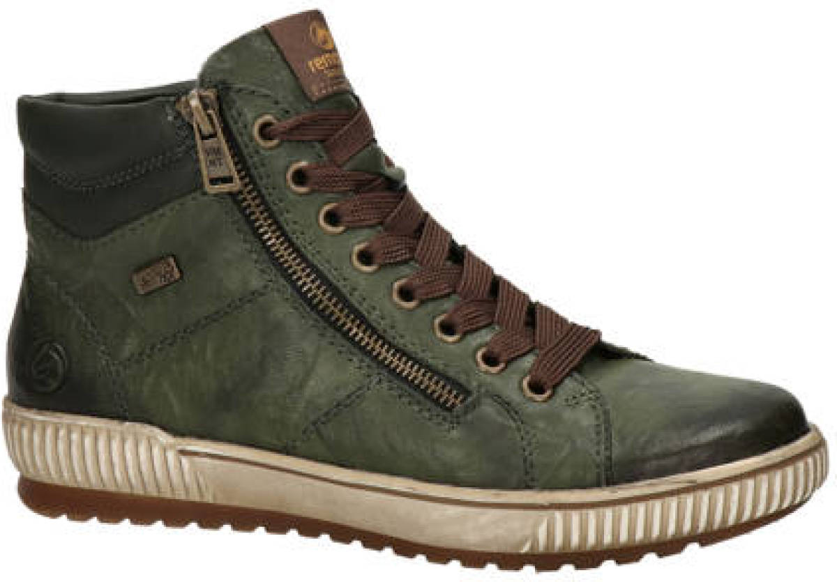 Remonte veterschoenen groen