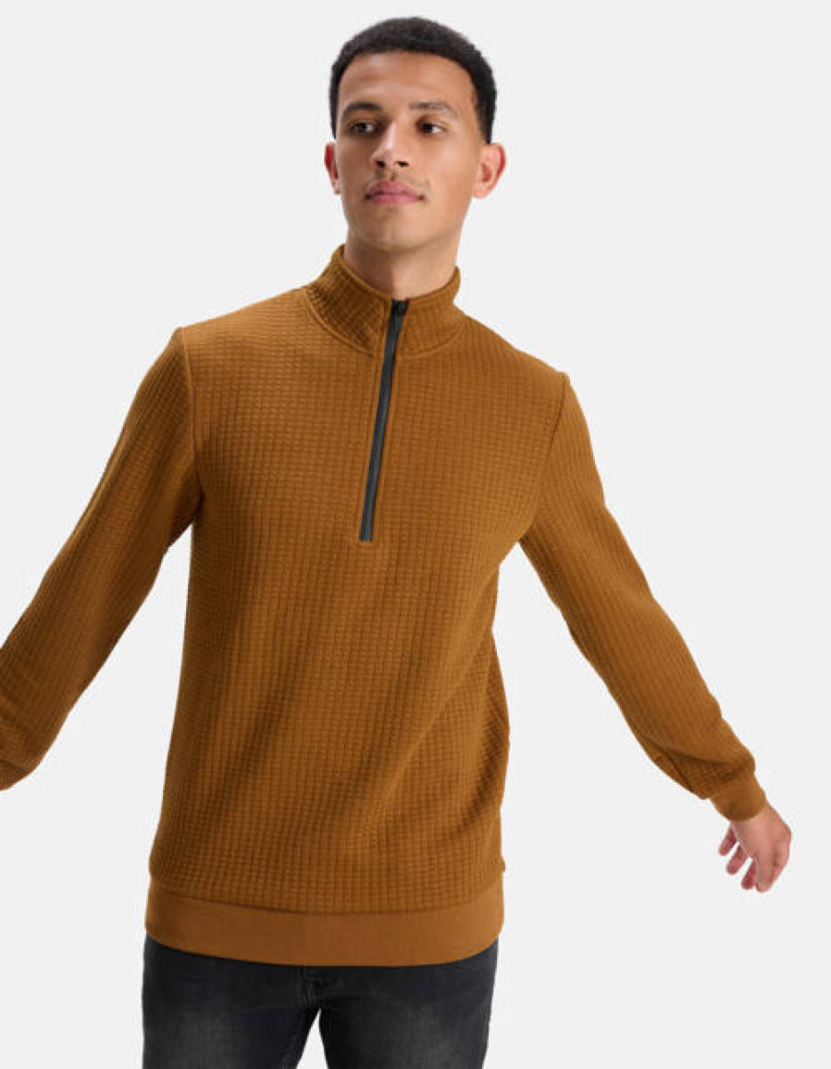 Shoeby Refill sweater met textuur camel