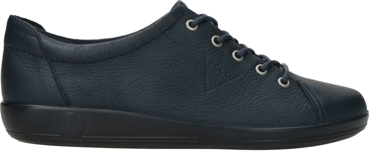 Ecco Soft 2.0 Veterschoen  Blauw