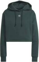 adidas Originals fleece hoodie cropped donkergroen
