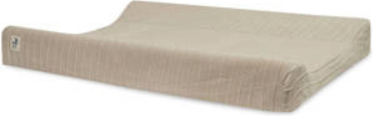 Jollein gebreide aankleedkussenhoes 50x70 cm Pure Knit Nougat GOTS
