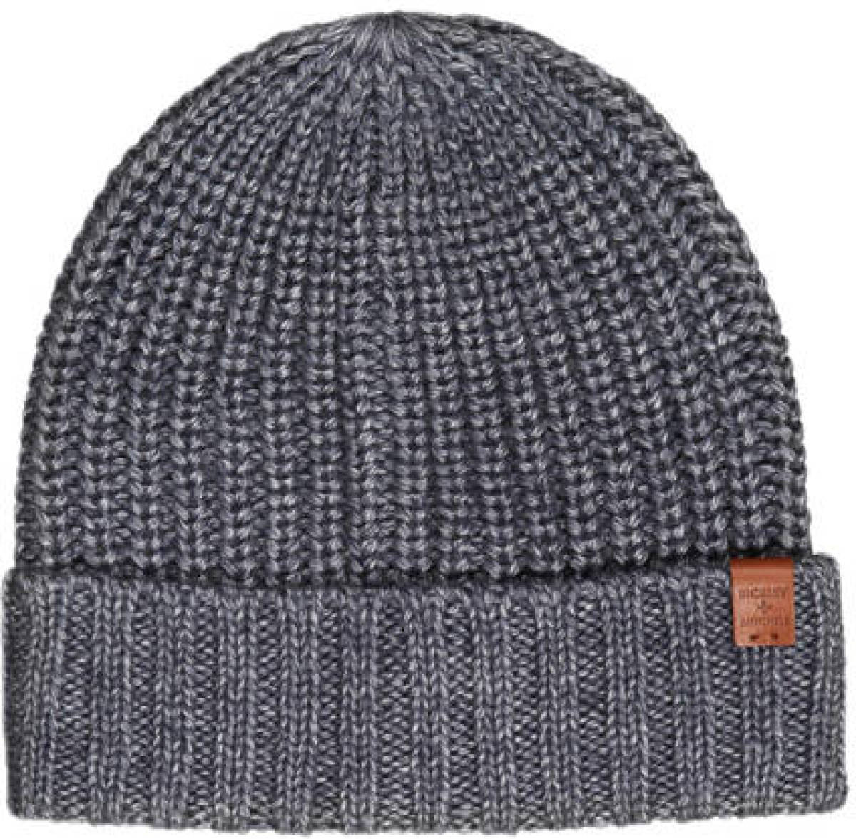 Bickley + Mitchell rib gebreide muts grijsblauw