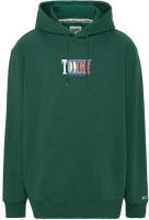 Tommy Jeans Big & Tall hoodie met logo dark turf green