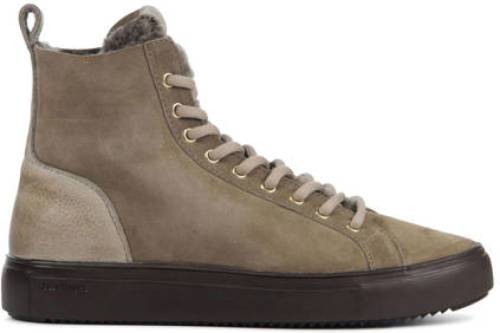 Blackstone suede sneakers taupe