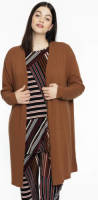 Yoek vest met wol bruin