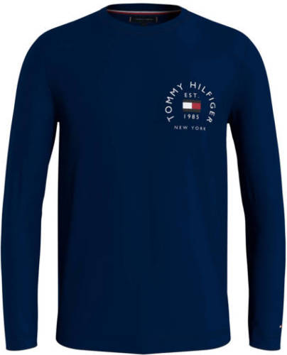 Tommy hilfiger longsleeve met logo desert sky