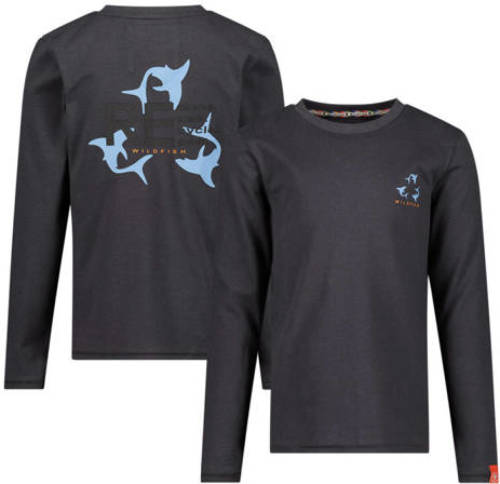 Wildfish longsleeve van biologisch katoen donkerblauw