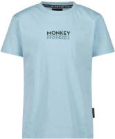 Me & My Monkey T-shirt Jimmy met logo lichtblauw