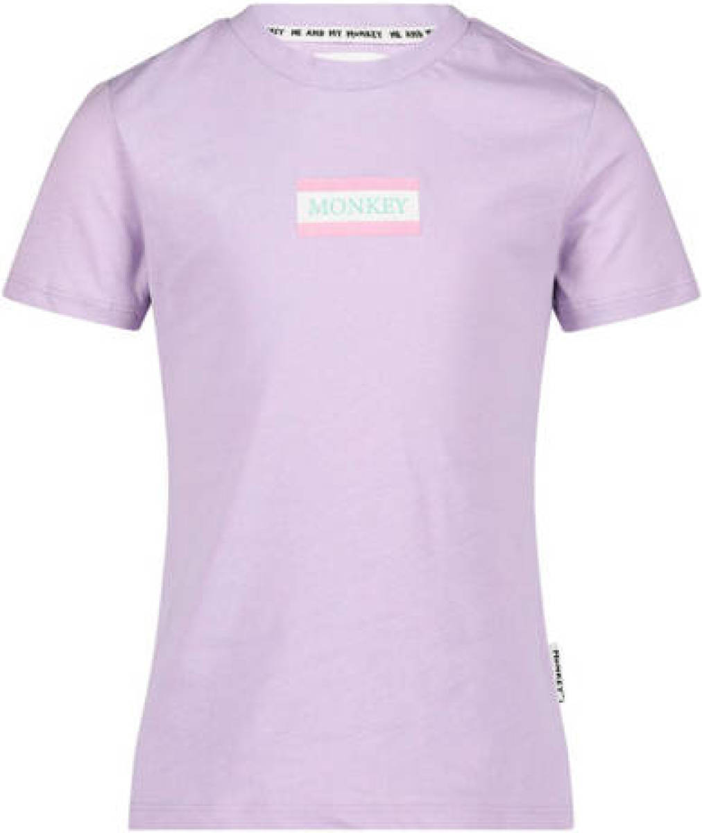 Me & My Monkey T-shirt June met logo lila