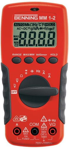Benning Multimeter | 0,1 mV-750 V AC/0,1 mV-1000 V DC | RMS | 1 stuk - 044082