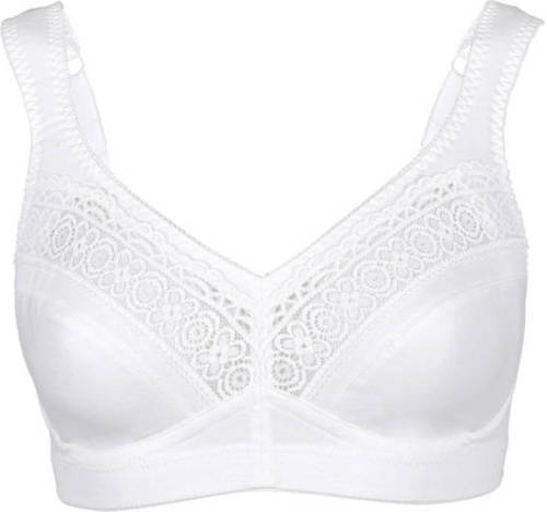 Swegmark bh zonder beugel Cotton Stars wit
