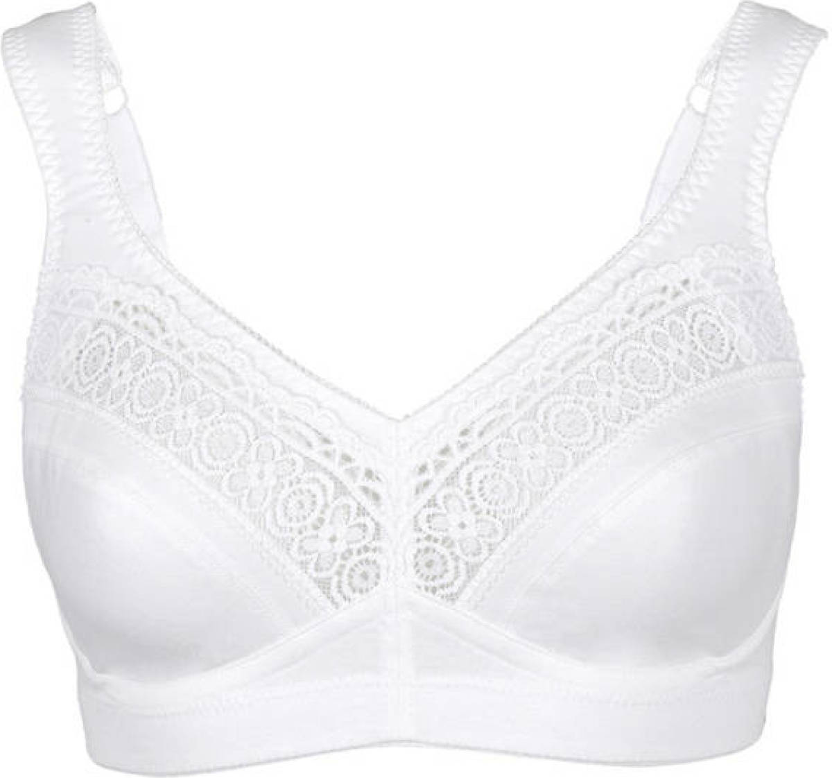 Swegmark bh zonder beugel Cotton Stars wit