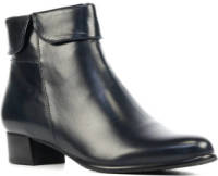 Everybody 49146 leren enkellaarzen donkerblauw