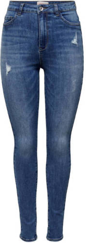 Only high waist skinny jeans ONLRAIN-WAUW dark denim
