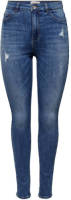 Only high waist skinny jeans ONLRAIN-WAUW dark denim