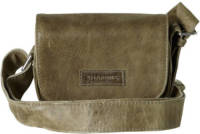 Shabbies Amsterdam leren crossbody tas groen